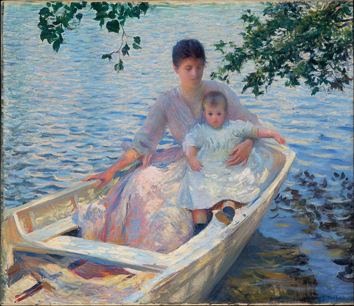 Edmund Tarbell - Madre e figlio in barca